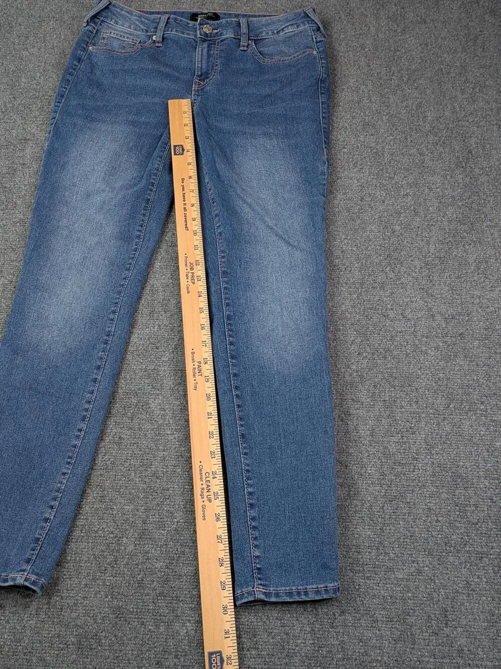 True Religion Jeans Womens 29 Blue Jennie Curvy Mid Rise Super Skinny Stretch